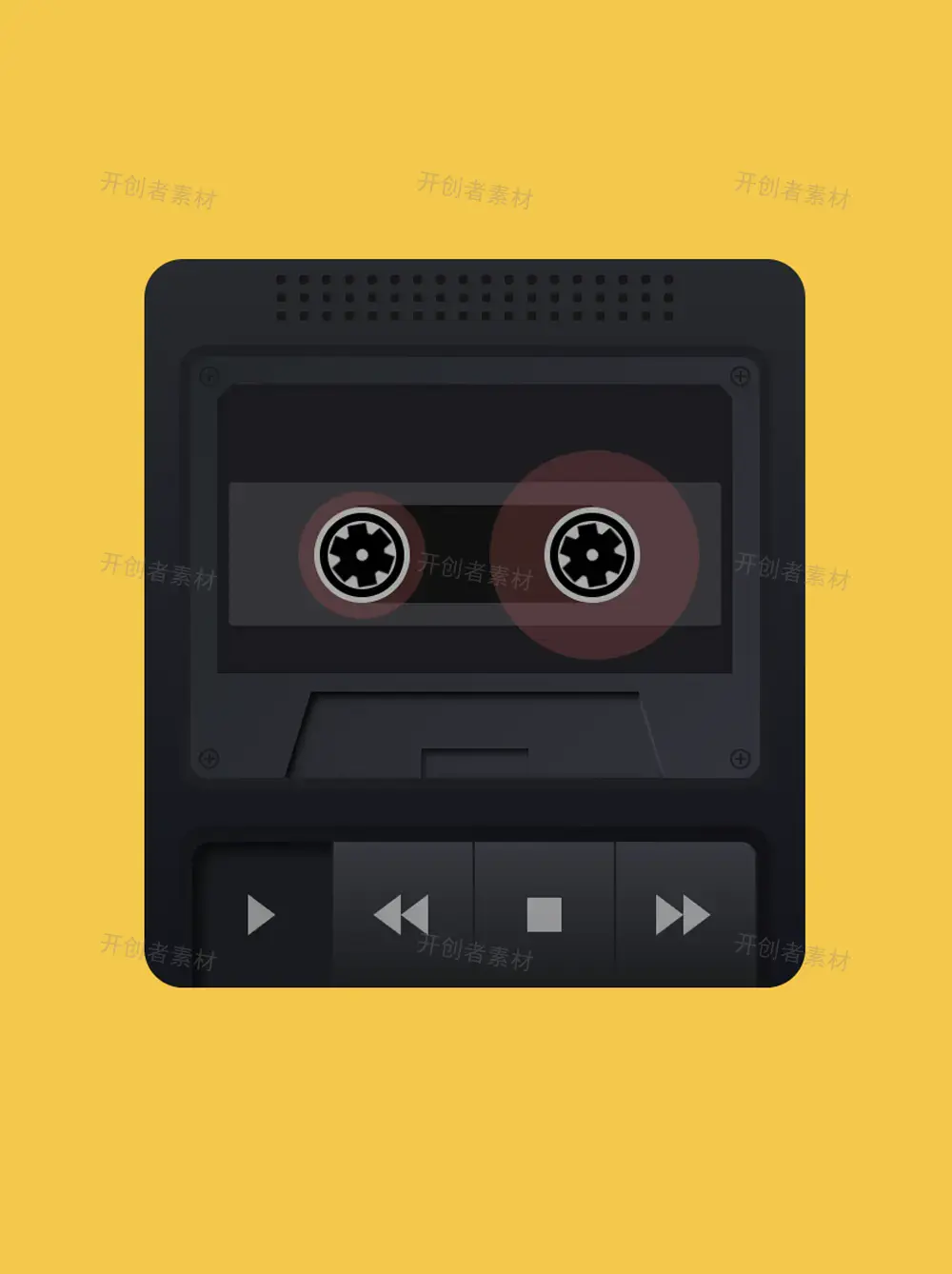 jQuery磁带MP3音乐播放器网页特效